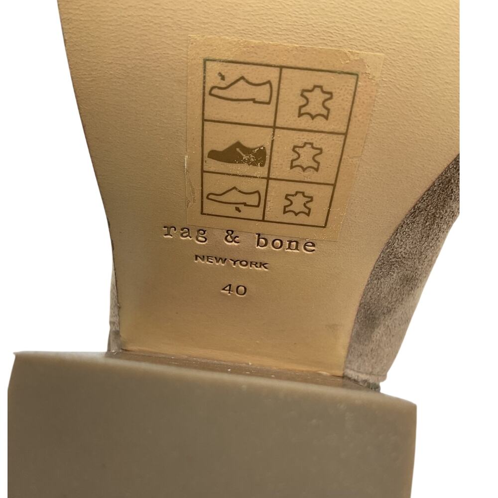 Rag & Bone Suede Taupe Margot Booties Size EU 40 / US 10 - Picture 7 of 8